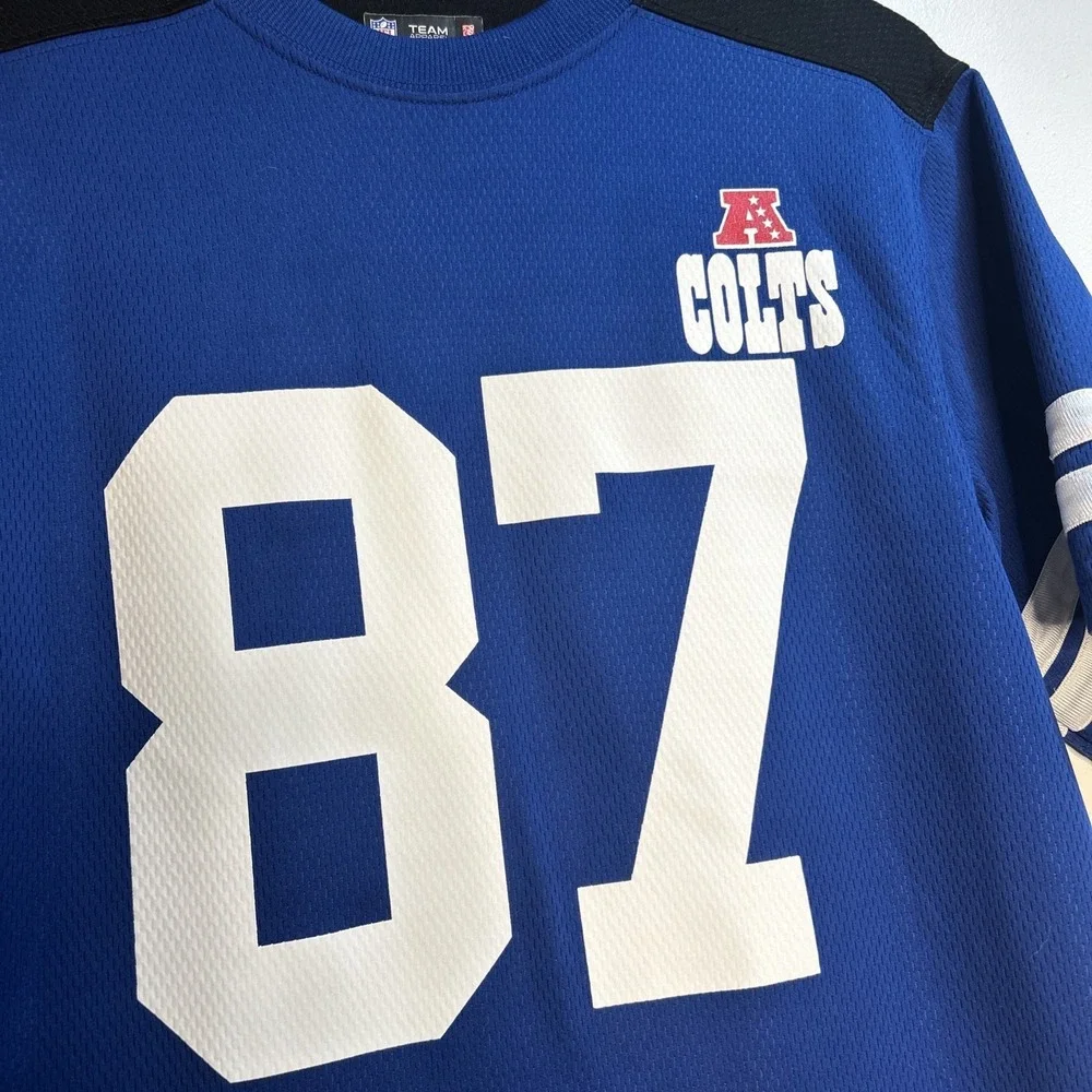 Colts AFC South Football Jersey 87 Reggie Wayne Medium NFL team Apparel A SM